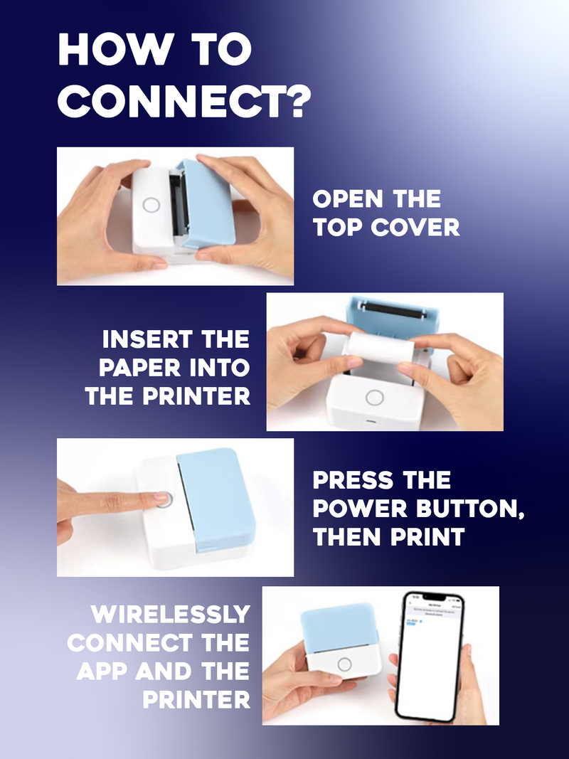 Mini Portable Inkless Printer