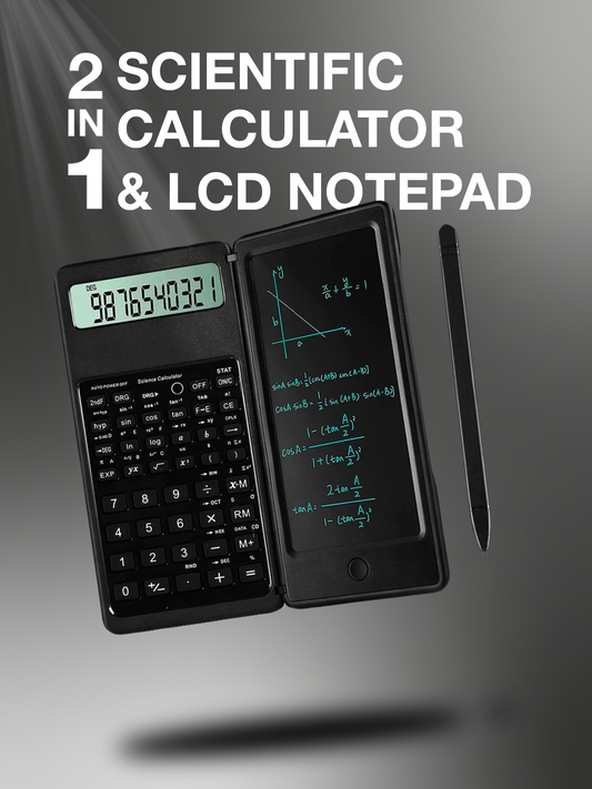 2 in 1 Scientific Calculator & LCD Notepad